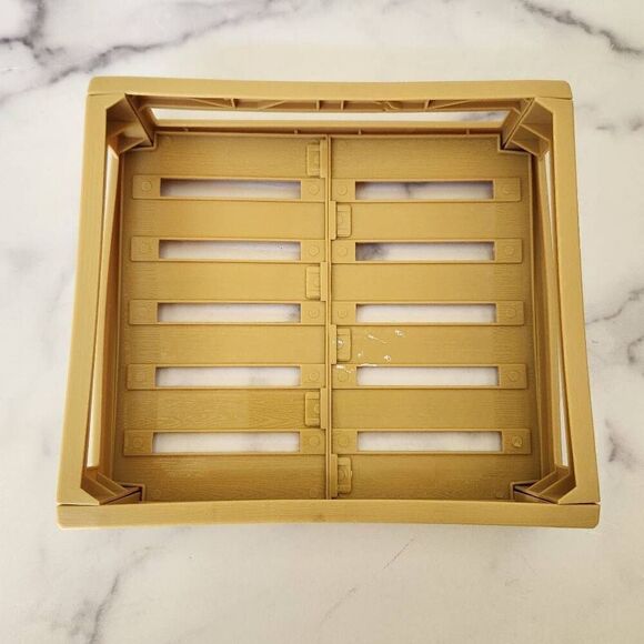 Plastic crate pretend food play Brooklyn lollipops brown box 9x8" - Picture 2 of 5